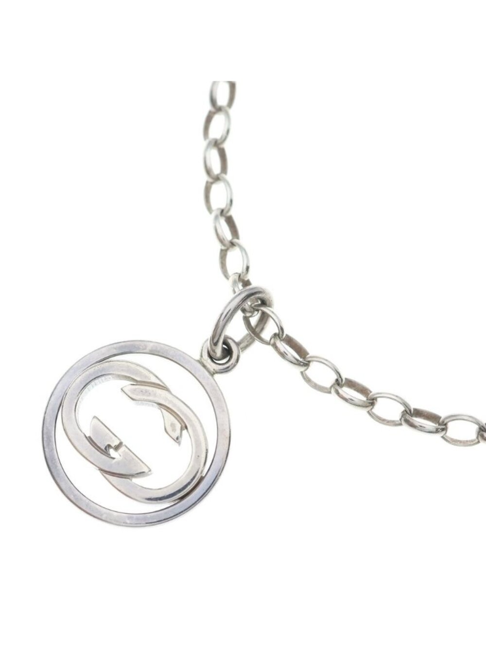 Gucci Interlocking G Pendant Chain Silver